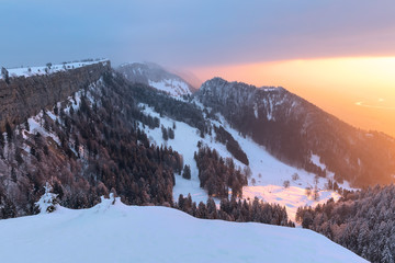 Winter auf Grenchenberge bei Grenchen - Solothurn