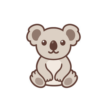 Cute cartoon koala
