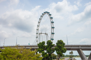 Obraz premium Ferris wheel in Singapore