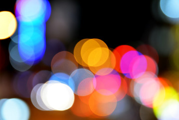 abstract background of bokeh lights