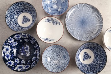 Japanese  Pottery - Bowls - Image .