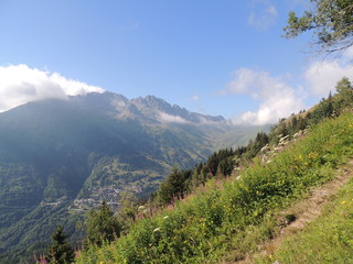 view in french mountains