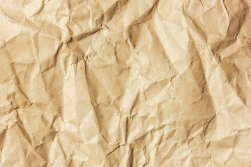 Brown antique rustic retro stained paper background. Crumpled secret vintage message backdrop.