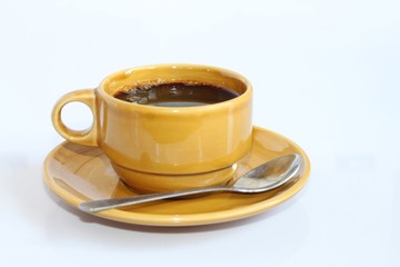 Coffee cup isolated on white background.