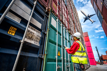 Business logistic concept, import and export concept..