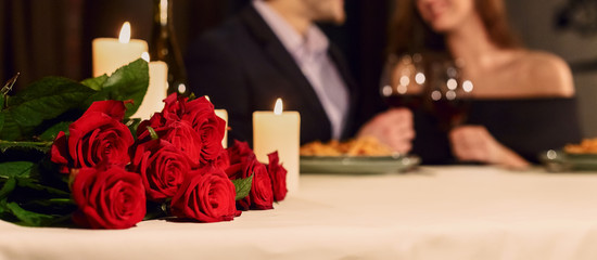 Make a reservation for Valentine celebration concept