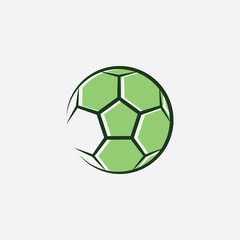 Obraz premium football logo green soccer icon