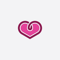 loop heart icon symbol element