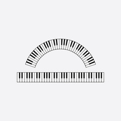 piano keyboard vector design element