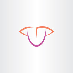 tongue and mouth logo icon symbol design