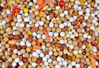 mixed nuts and background