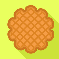 Cookie icon. Flat illustration of cookie vector icon for web design