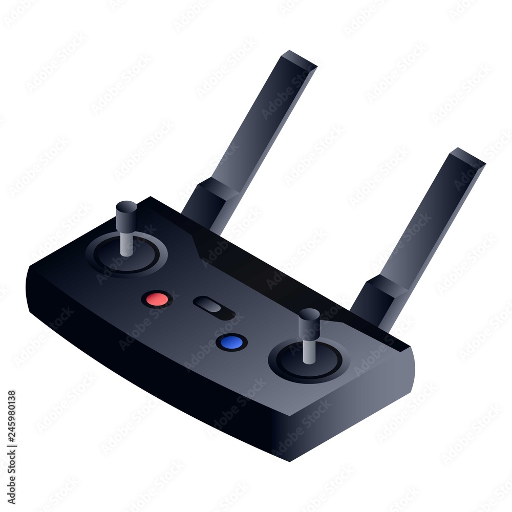 Poster drone remote control icon. isometric of drone remote control vector icon for web design isolated on 