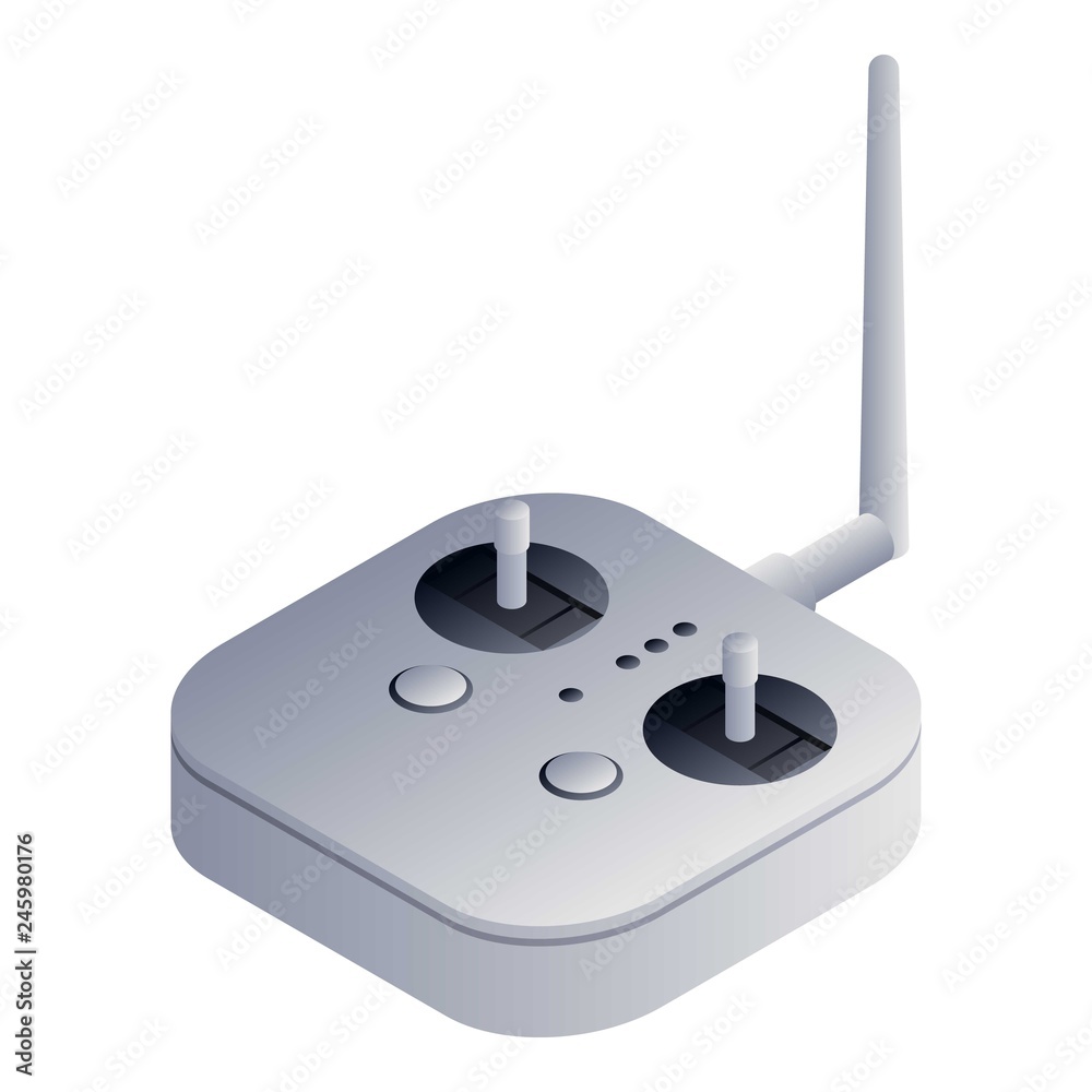 Poster drone remote controller icon. isometric of drone remote controller vector icon for web design isolat