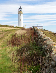 Fototapeta na wymiar Mull of Galloway lighthouse in Scotland, United Kindom