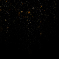 Glitter defocused lights on black background. EPS 10