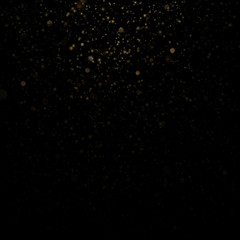 Overlay effect for luxury greeting rich card. Star dust light on black background. EPS 10