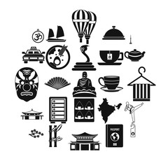 Naklejka premium Dish icons set. Simple set of 25 dish vector icons for web isolated on white background