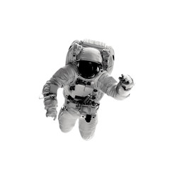 astronaut on the white backgrounds.