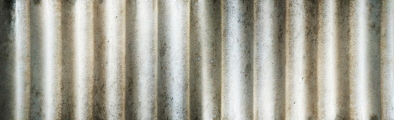 Texture of  wavy cement fiberglass roof tiles.