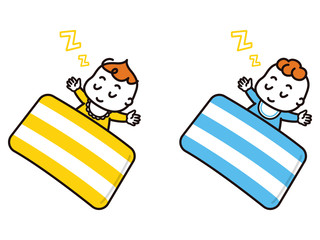 お昼寝中の赤ちゃん