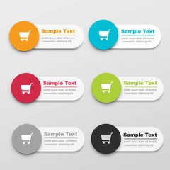 Buy now button vector