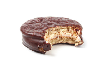 Bitten chocolate cake