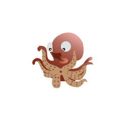Little octopus vector