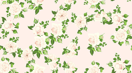Floral Pattern for Wedding Card.
