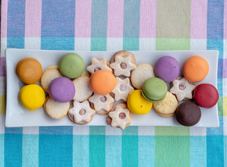 Galletas surtidas. Macaroons .