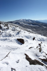 茶臼山展望台からの風景（北八ヶ岳）