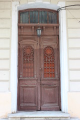 Old wooden door