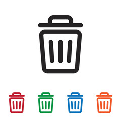 Garbage vector icon