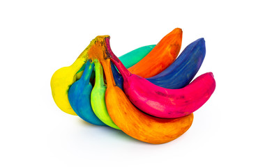 Bunte Bananenstaude