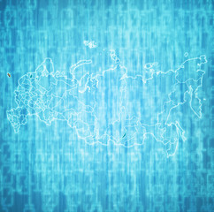 Kaliningrad Oblast on administration map of russia