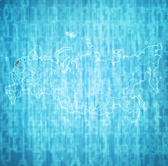 Pskov on administration map of russia