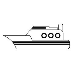 freighter ship boat black and white