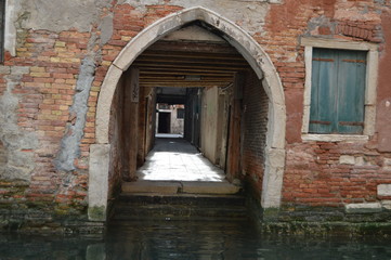 Fototapeta na wymiar Beautiful Pier in La Fondamenta San Felice In Venice. Travel, holidays, architecture. March 28, 2015. Venice, Veneto region, Italy.