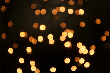 Bokeh lights. Beautiful Christmas background.