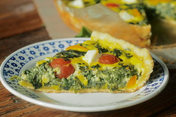 Cheesy Spinach Quiche
