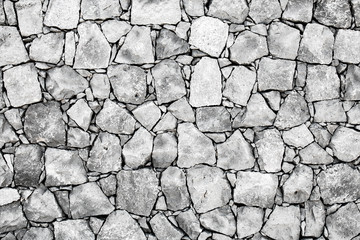 White stone wall. Texture. Background