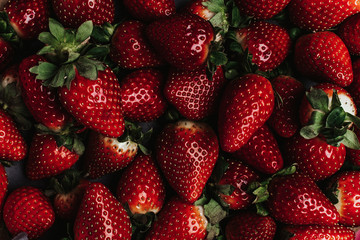Fresh strawberry close up background