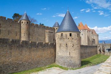 Fototapeta premium Medieval fortress in Carcassonne