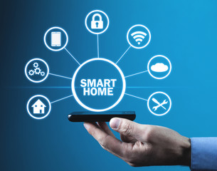 Internet of things. Smart home automation concept