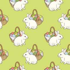 Obraz premium Easter Seamless Pattern