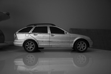 Fototapeta na wymiar car on a black background
