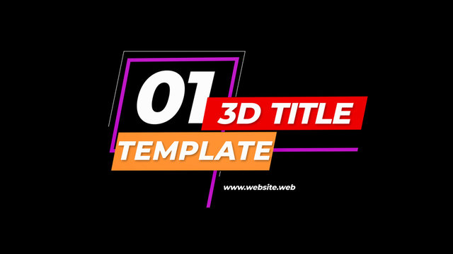 Spinning Slanted 3D Title 2