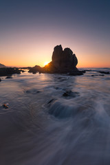 Beach of Ilbarritz at Biarritz, at Basque Country.