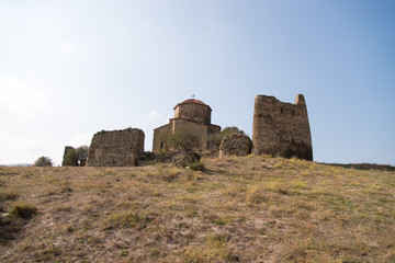 Fototapeta na wymiar ancient monastery of Jvari. near the city of Mtskheta, Georgia.