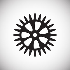 Gear icon on white background for graphic and web design, Modern simple vector sign. Internet concept. Trendy symbol for website design web button or mobile app